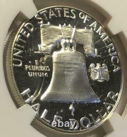 1963 NGC PF67 Ultra Cameo Silver Proof Franklin Half Dollar Extreme Grade 50c