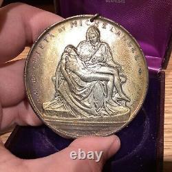 1964 Towle Sterling Silver Medallic Art Pieta Michelangelo Medal Limited Edition