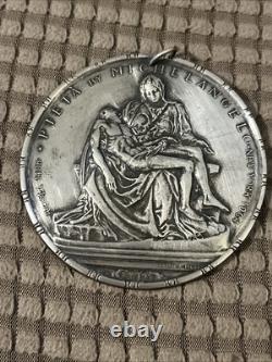 1964 Towle Sterling Silver Medallic Art Pieta Michelangelo Medal Limited Edition