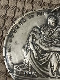 1964 Towle Sterling Silver Medallic Art Pieta Michelangelo Medal Limited Edition