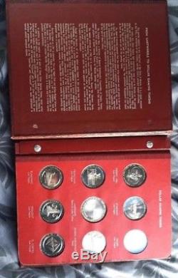 1965 Franklin Mint. 999 Pure Silver Proof Dollar Gaming Tokens Set Casino #464
