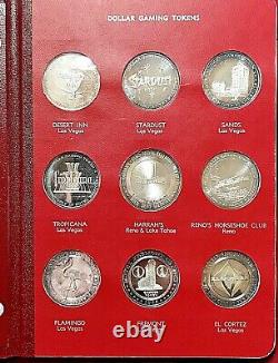 1965 Franklin Mint Set Of 27.999 Silver Proof Nevada Gaming Tokens Mintage 500