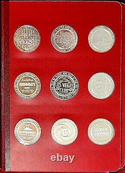 1965 Franklin Mint Set Of 27.999 Silver Proof Nevada Gaming Tokens Mintage 500