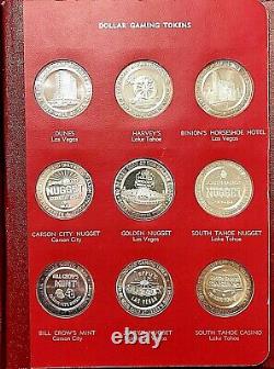 1965 Franklin Mint Set Of 27.999 Silver Proof Nevada Gaming Tokens Mintage 500