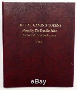 1965 The Franklin Mint 27 Fine Silver Proof Dollar Gaming Tokens Set Issue #120