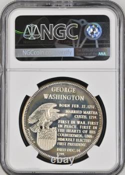 (1967-70) Silver FRANKLIN MINT George Washington Presidential Medal? PF 69 TONED