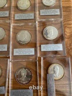 1967 Limited Edition Sterling Silver Proof Set of 35 Presidential Series