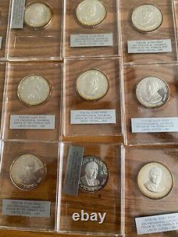 1967 Limited Edition Sterling Silver Proof Set of 35 Presidential Series