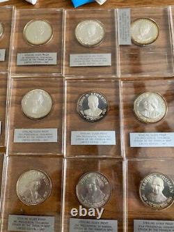 1967 Limited Edition Sterling Silver Proof Set of 35 Presidential Series