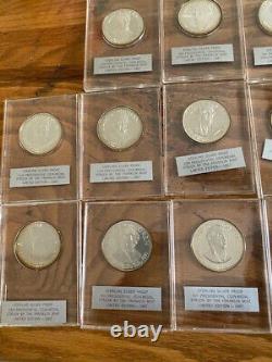 1967 Limited Edition Sterling Silver Proof Set of 35 Presidential Series