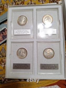 1967 The Franklin Mint President Sterling Silver Proof Rounds Limited Edition