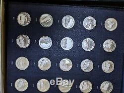 1968 FRANKLIN MINT Collection of Antique Car Coins Series 1 Set Sterling Silver