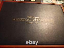 1968 President Collection 40 Coins Sherry Wood Case Franklin Mint 8 grams