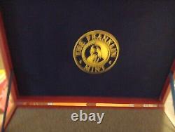 1968 President Collection 40 Coins Sherry Wood Case Franklin Mint 8 grams