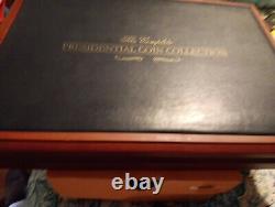1968 President Collection 40 Coins Sherry Wood Case Franklin Mint 8 grams