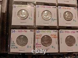 1968 President Collection 40 Coins Sherry Wood Case Franklin Mint 8 grams