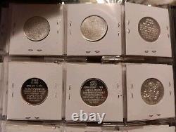 1968 President Collection 40 Coins Sherry Wood Case Franklin Mint 8 grams
