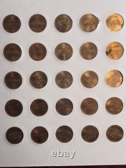 1968 The Franklin Mint Collection Of Antique Car Coins With Booklet Series 1