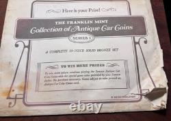 1968 The Franklin Mint Collection Of Antique Car Coins With Booklet Series 1