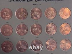 1968 The Franklin Mint Collection Of Antique Car Coins With Booklet Series 1