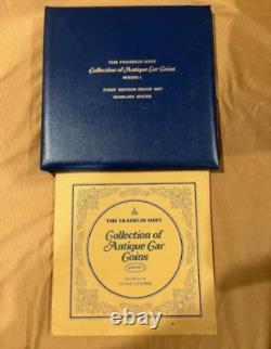 1969 Franklin Mint 25 Coin Collection Sterling Silver Antique Car Coins Series 1