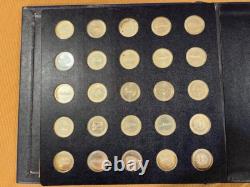 1969 Franklin Mint 25 Coin Collection Sterling Silver Antique Car Coins Series 1