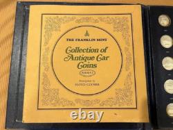 1969 Franklin Mint 25 Coin Collection Sterling Silver Antique Car Coins Series 1