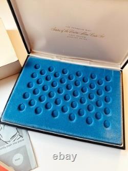 1969 Franklin Mint States of the Union Mini Coin Set 50 Sterling Silver Medals