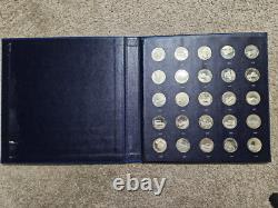 1969 Franklin Mint Sterling Silver Antique Car 25-Coin Series 1 Set (5.5 ASW)