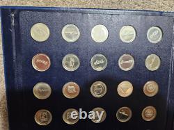 1969 Franklin Mint Sterling Silver Antique Car 25-Coin Series 1 Set (5.5 ASW)
