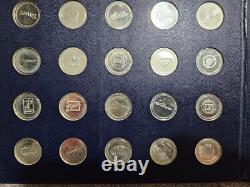 1969 Franklin Mint Sterling Silver Antique Car 25-Coin Series 1 Set (5.5 ASW)