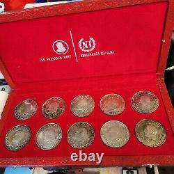 1969 Republique Tunisienne Silver Coin Set by Franklin Mint Republic of Tunisia