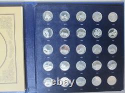 1969 Series 1 Franklin Mint 25-Coin Proof Set Sterling Silver Antique Cars