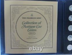 1969 Series 1 Franklin Mint 25-Coin Proof Set Sterling Silver Antique Cars