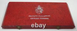 1969 Tunisia 10 Piece Dinar Set Franklin Mint. 925 Silver Coins