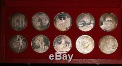 1969 Tunisia Proof Set Dinar Franklin Mint Numismatica Italiana