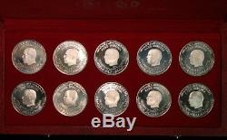 1969 Tunisia Proof Set Dinar Franklin Mint Numismatica Italiana