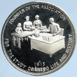 1969 US USA Franklin Mint CARTER G. WOODSON Freemason Proof Silver Medal i113016