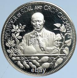 1969 US USA Franklin Mint GEORGE WASHINGTON CARVER Proof Silver Medal i113007