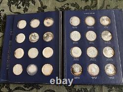1970 America in Space First Edition 24 Medals Silver Proof Franklin Mint