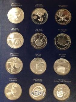 1970 America in Space First Edition Set of 24 Medals Silver Franklin Mint