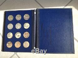 1970 America in Space First Edition Set of 24 Medals Silver Franklin Mint