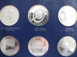1970 America in Space First Edition Set of 24 Medals Silver Franklin Mint E5441