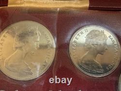 1970 Bahamas Proof Set 9 Coins 2.87oz ASW Silver Franklin Mint