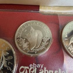 1970 Bahamas Proof Set 9 Coins 2.87oz ASW Silver Franklin Mint