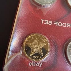1970 Bahamas Proof Set 9 Coins 2.87oz ASW Silver Franklin Mint
