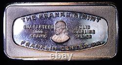 1970 Box Elder Bank Brigham City Utah Franklin Mint 2oz Silver art bar C3167
