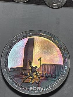 1970-FM United Nations 25Th Anniv. 925 (6oz) Metal Rainbow Toner Exceptional