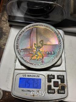 1970-FM United Nations 25Th Anniv. 925 (6oz) Metal Rainbow Toner Exceptional