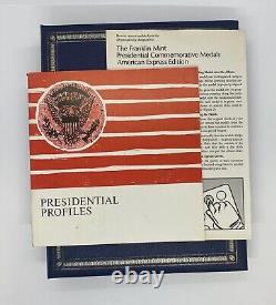 1970 FRANKLIN MINT Presidential Profiles 36 STERLING SILVER MEDALS